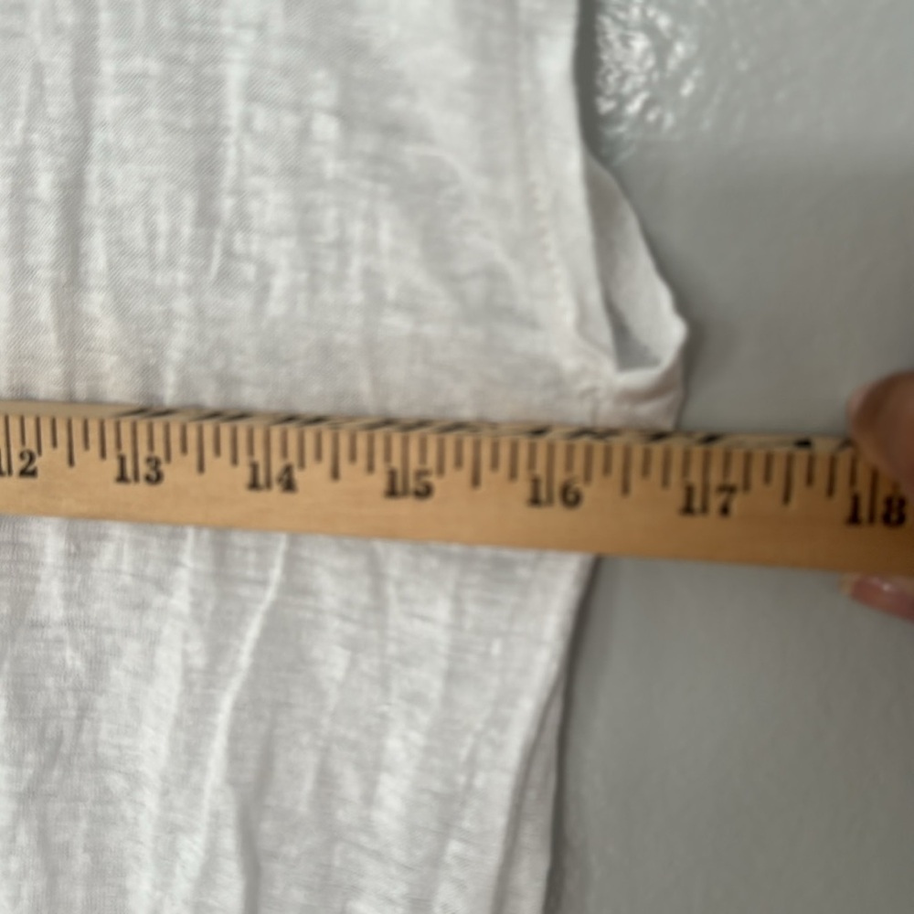 Talbots Women's Linen Button Back Basic Blouse Si… - image 5